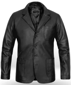 Daniel Craig Leather Blazer