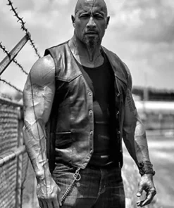 Dwayne Johnson The Fate Of The Furious Leather Vest