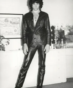 Jim Morrison Black Leather Jacket