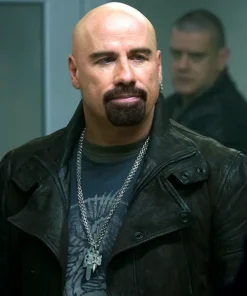 John Travolta From Paris with Love Leather Jacket