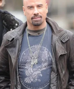 John Travolta From Paris with Love Leather Jacket