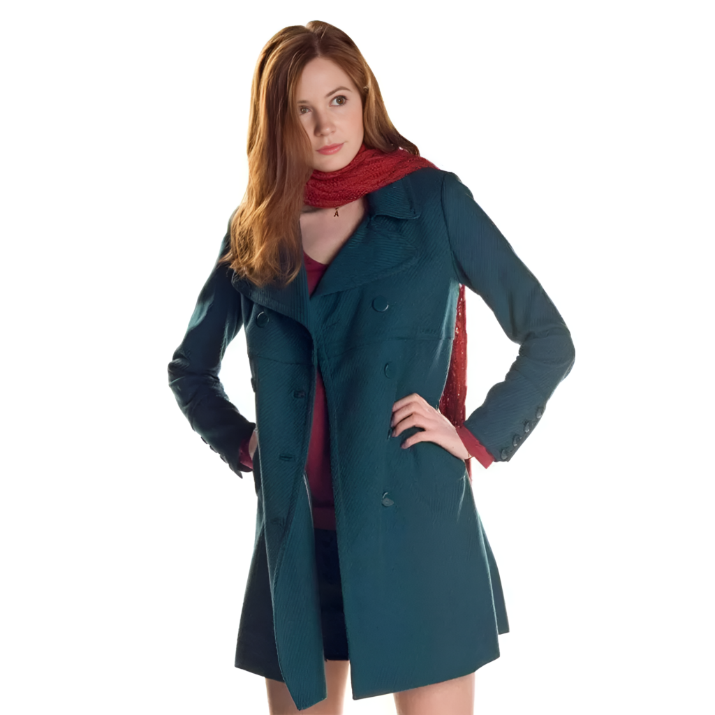 Karen Gillan Doctor Who S05 Aqua Coat
