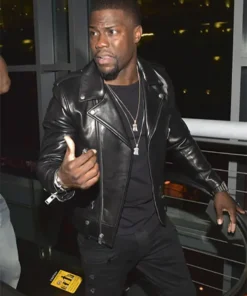 Kevin Hart Black Leather Jacket