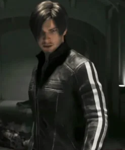 Leon Kennedy Resident Evil Vendetta Leather Jacket