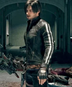 Leon Kennedy Resident Evil Vendetta Leather Jacket