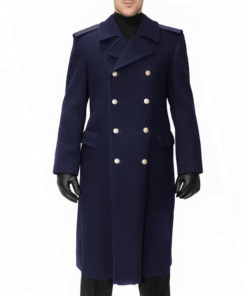 Matt Smith Doctor Who Navy Trench Coat