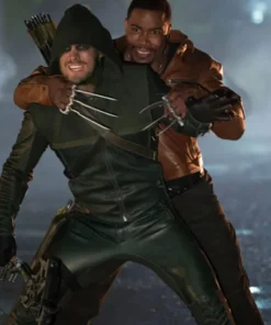 Michael Jai White Arrow Leather Jacket