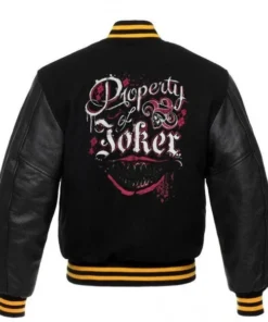Property Of Joker Black Bomber Jacket
