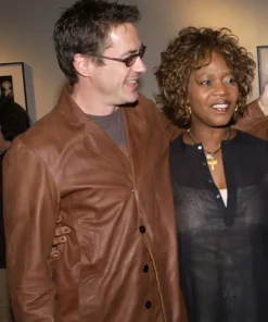 Robert Downey Jr Leather Blazer