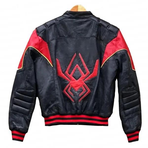 Spider Man Miles Morales Punk Leather Jacket