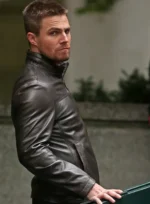 Stephen Amell Arrow Leather Jacket