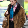 Taron Egerton Rocketman Shearling Jacket