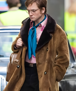 Taron Egerton Rocketman Shearling Jacket