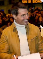 Tom Cruise Mission Impossible 4 Premiere Leather Jacket