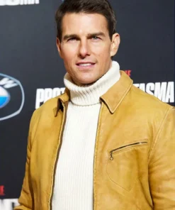 Tom Cruise Mission Impossible 4 Premiere Leather Jacket