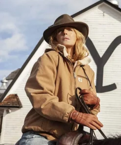 Yellowstone Beth Dutton Brown Hoodie Jacket