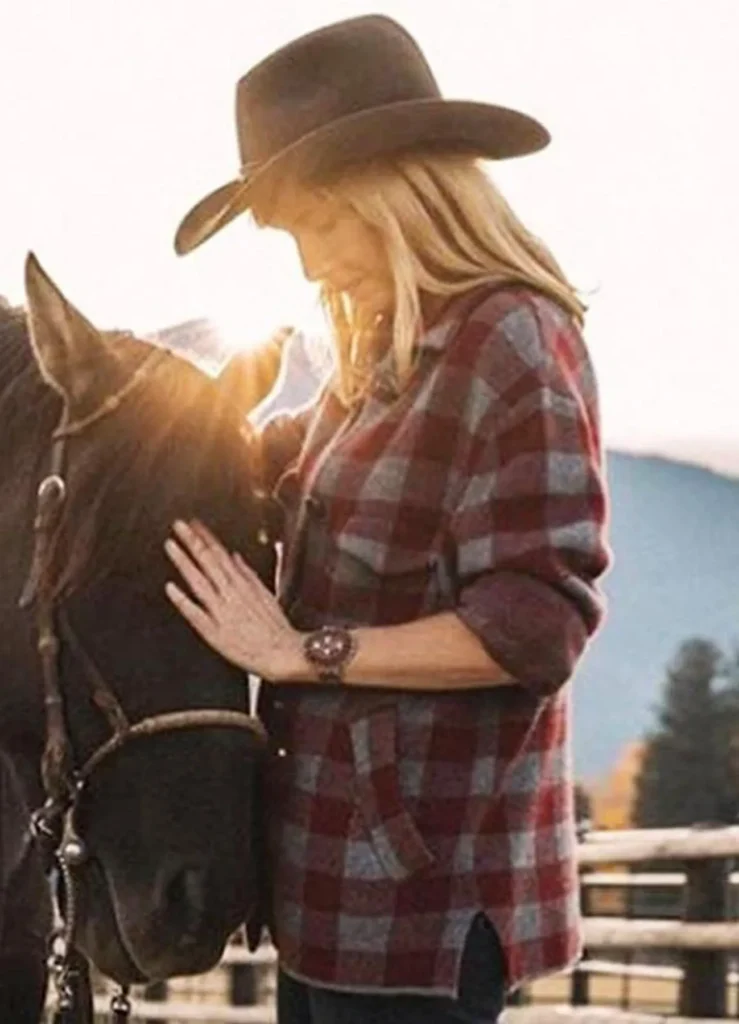 Yellowstone Beth Dutton Plaid Wool Coat