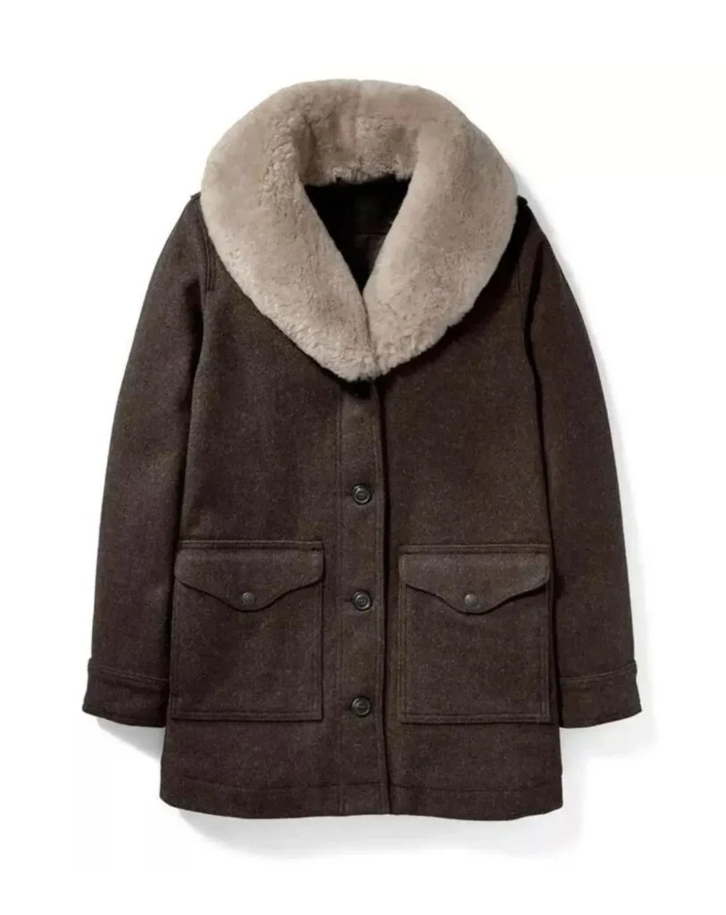 Yellowstone Beth Dutton Shearling Wool Coat