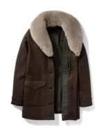 Yellowstone Beth Dutton Shearling Wool Coat