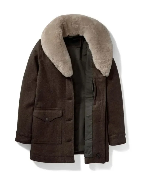 Yellowstone Beth Dutton Shearling Wool Coat
