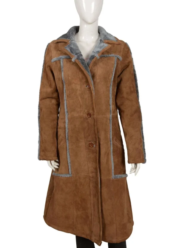 Yellowstone Beth Dutton Suede Leather Coat