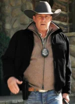 Yellowstone John Dutton Black Cotton Jacket