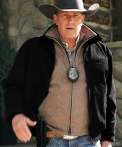 Yellowstone John Dutton Black Cotton Jacket