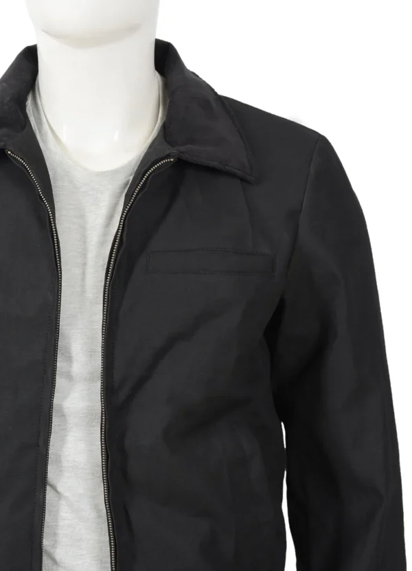 Yellowstone John Dutton Black Cotton Jacket