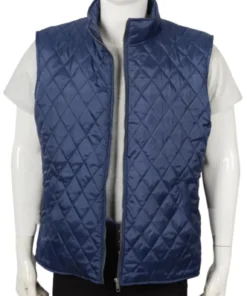Yellowstone John Dutton Blue Quilted Vest