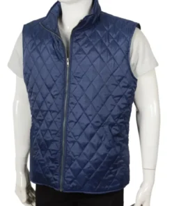 Yellowstone John Dutton Blue Quilted Vest