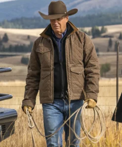 Yellowstone John Dutton Brown Quilted Jacket