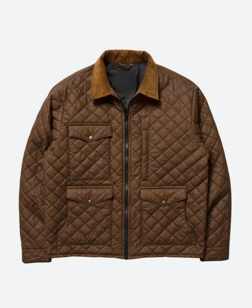 Yellowstone John Dutton Brown Quilted Jacket