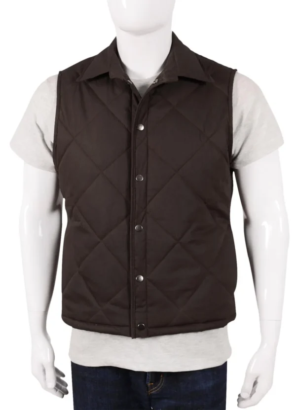 Yellowstone John Dutton Brown Quilted Vest