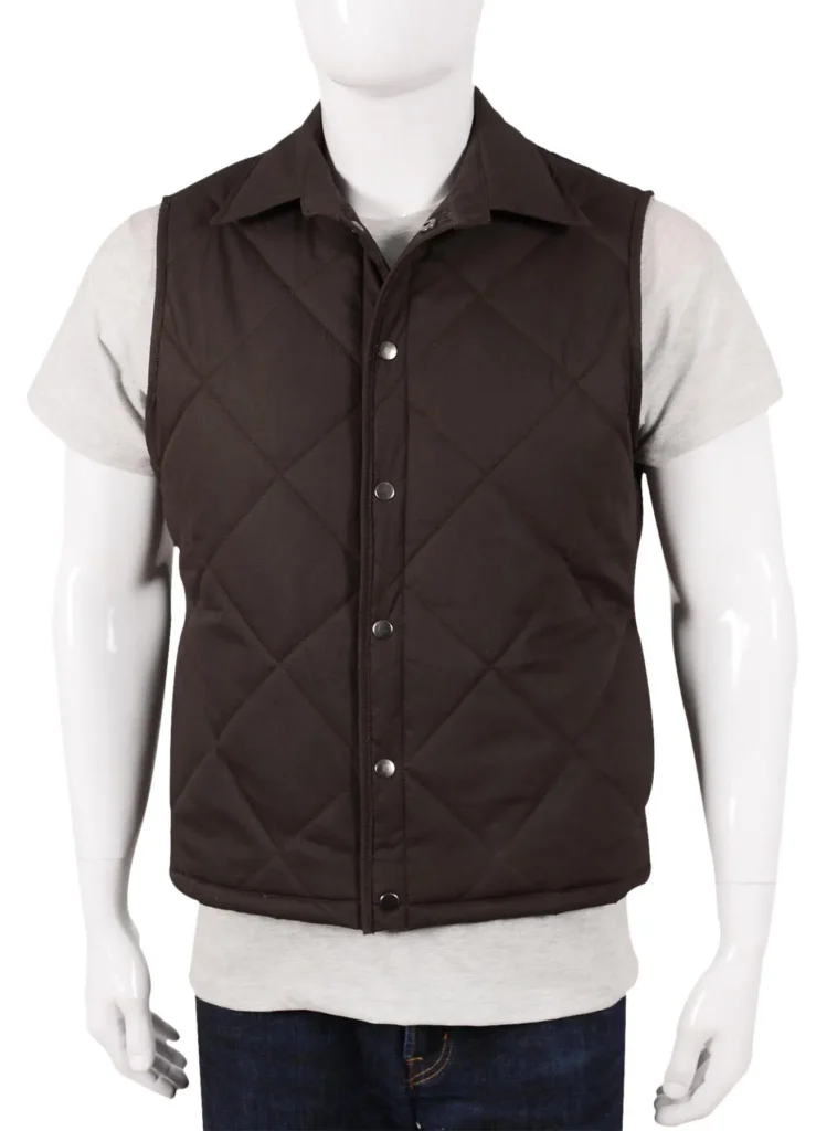 Yellowstone John Dutton Brown Quilted Vest