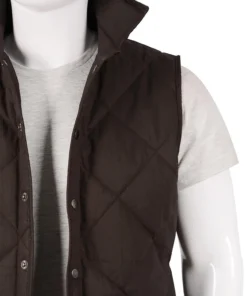 Yellowstone John Dutton Brown Quilted Vest