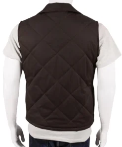 Yellowstone John Dutton Brown Quilted Vest