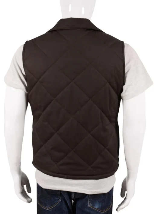 Yellowstone John Dutton Brown Quilted Vest