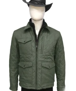 Yellowstone John Dutton Green Quilted Jacket