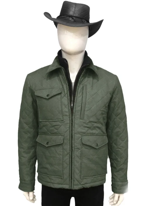 Yellowstone John Dutton Green Quilted Jacket