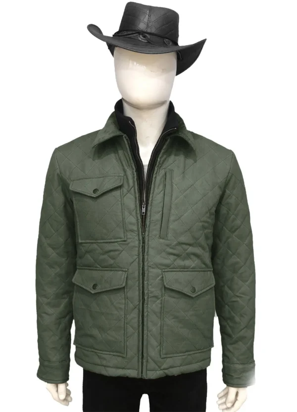Yellowstone John Dutton Green Quilted Jacket