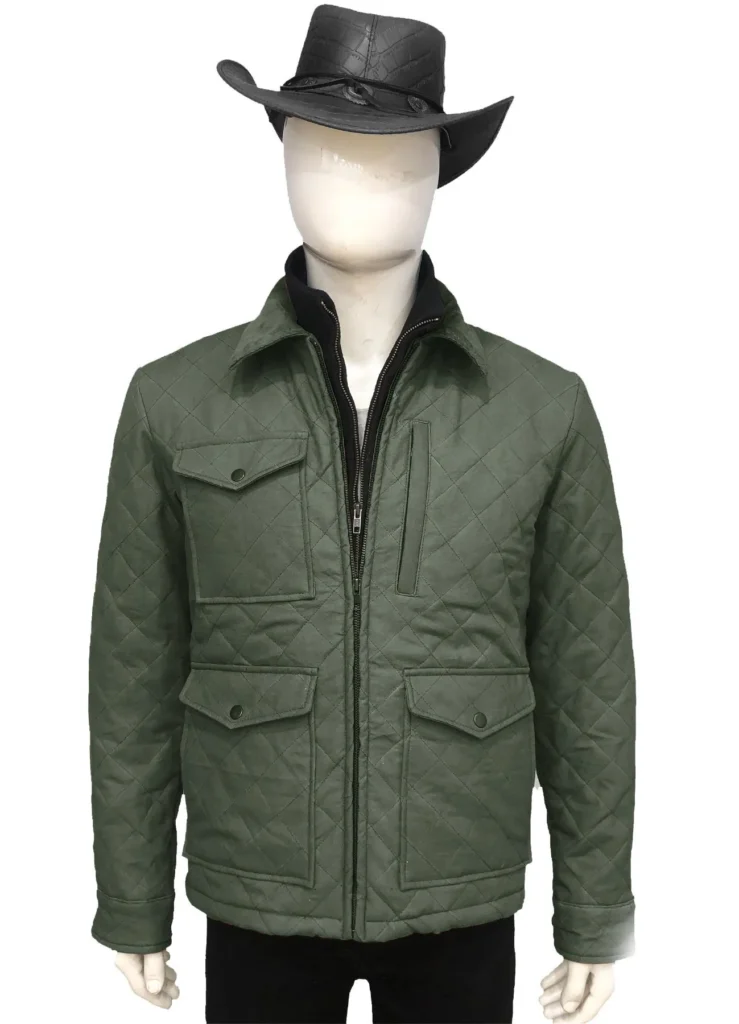 Yellowstone John Dutton Green Quilted Jacket