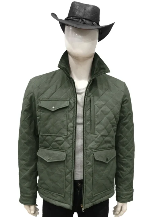 Yellowstone John Dutton Green Quilted Jacket