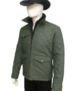 Yellowstone John Dutton Green Quilted Jacket