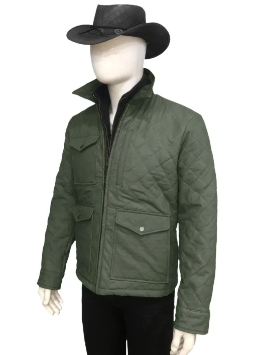 Yellowstone John Dutton Green Quilted Jacket