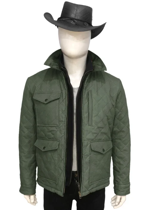 Yellowstone John Dutton Green Quilted Jacket