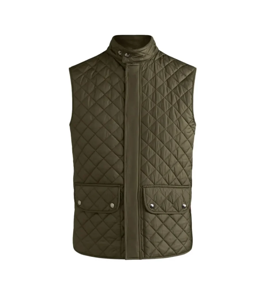 Yellowstone John Dutton Green Quilted Vest