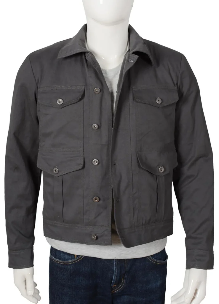 Yellowstone John Dutton Grey Cotton Jacket