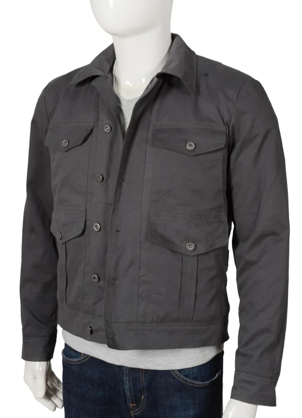 Yellowstone John Dutton Grey Cotton Jacket