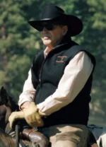 Yellowstone John Dutton S05 Black Vest