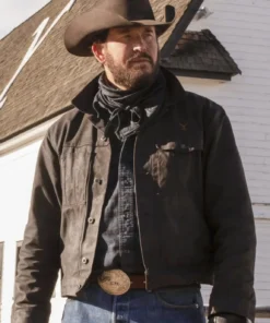 Yellowstone Rip Wheeler Black Suede Jacket
